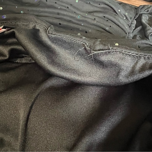 Strapless Sequin Dress Asymmetrical Hem - Picture 4 of 6